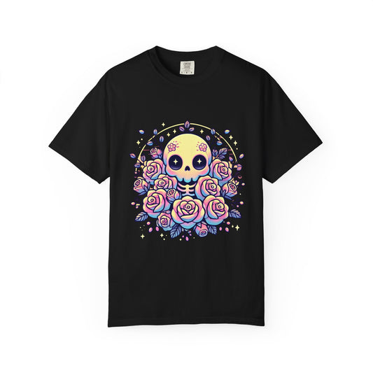 Kawaii Pastel Skull & Roses T-Shirt