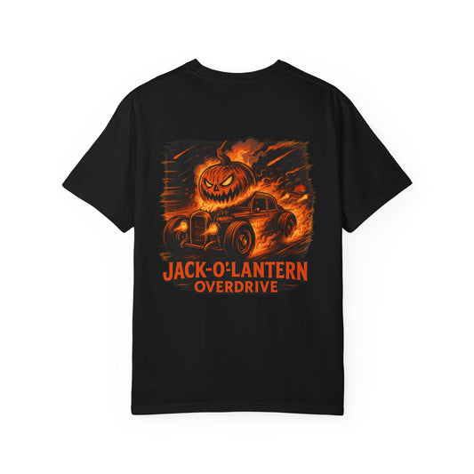Jack-O-Lantern Overdrive Vintage Hot Rod Pumpkin T-Shirt