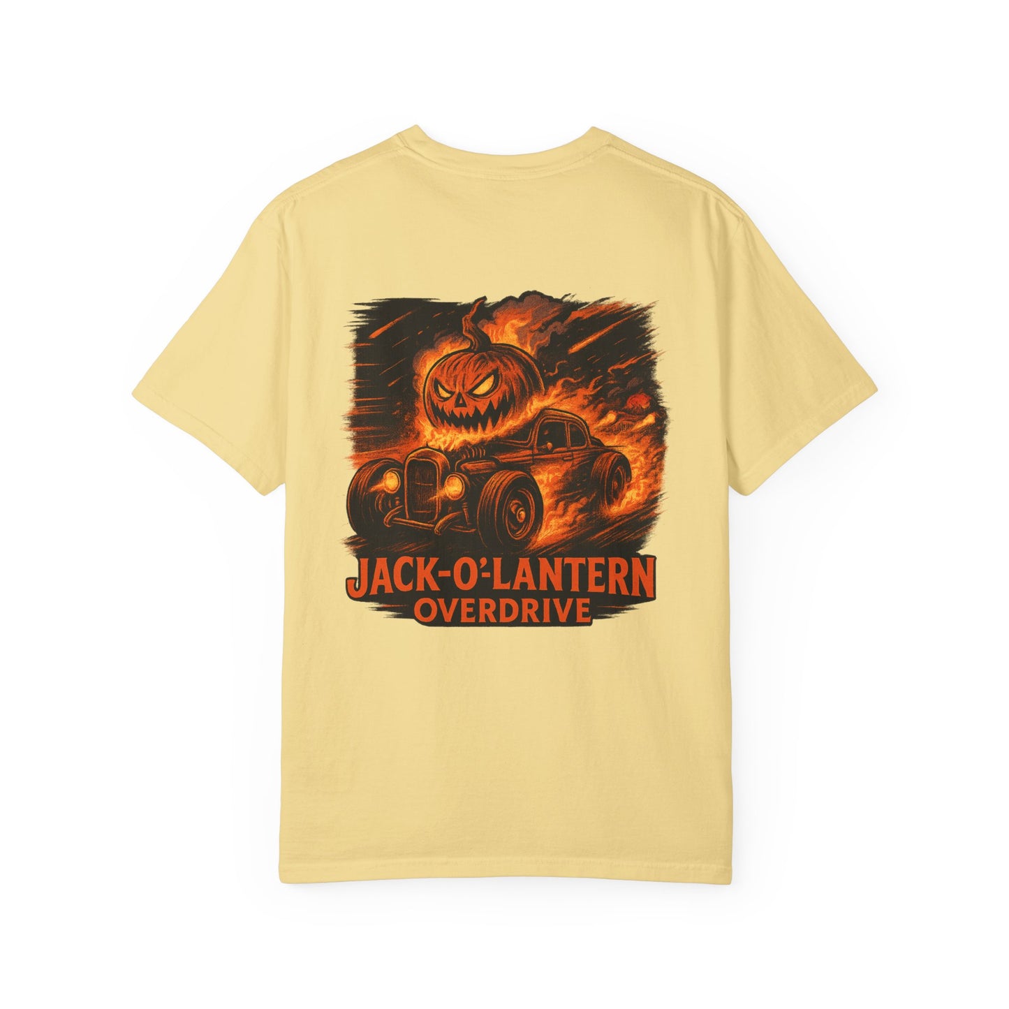Jack-O-Lantern Overdrive Vintage Hot Rod Pumpkin T-Shirt