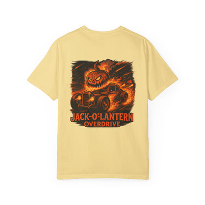 Jack-O-Lantern Overdrive Vintage Hot Rod Pumpkin T-Shirt