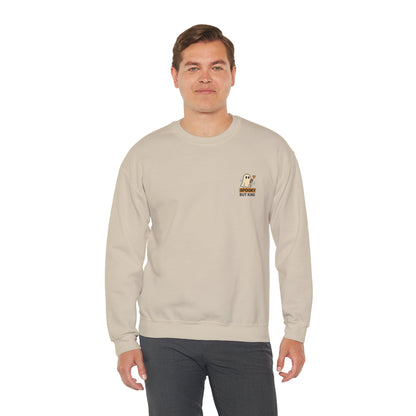 Spooky But Kind Crewneck Retro Sweatshirt